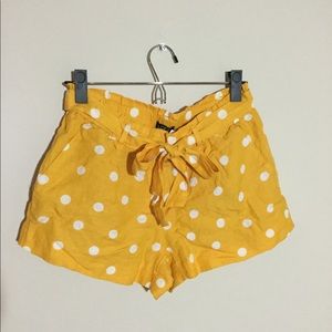 NWT Loft Yellow Polka-dot shorts